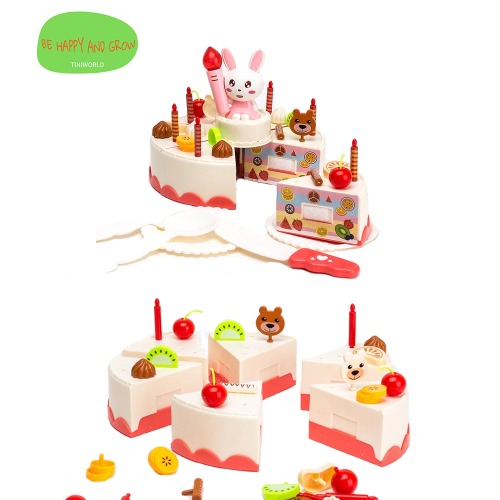 토끼 생일케이크 (후우 불어서끄는 멜로디 케이크) 